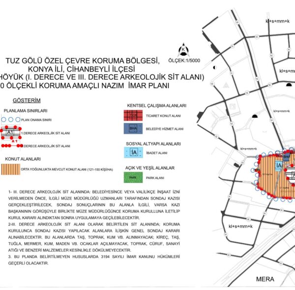 CİHANBEYLİ TUZ GÖLÜ ÖZEL ÇEVRE KORUMA BÖLGESİ 1-5000 KORUMA AMAÇLI NAZIM İMAR PLANI