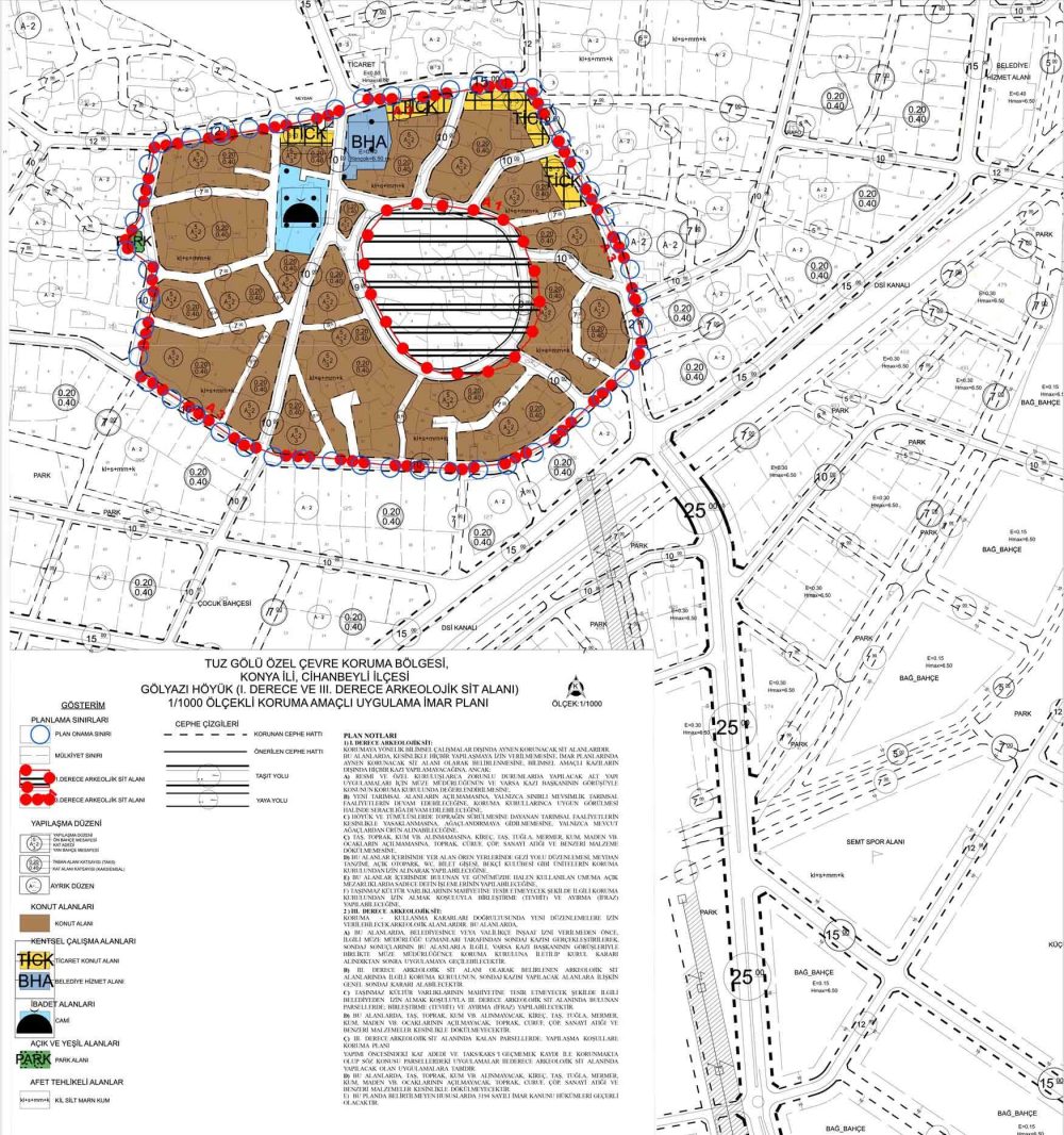 CİHANBEYLİ TUZ GÖLÜ ÖZEL ÇEVRE KORUMA BÖLGESİ 1-1000 KORUMA AMAÇLI UYGULAMA İMAR PLANI