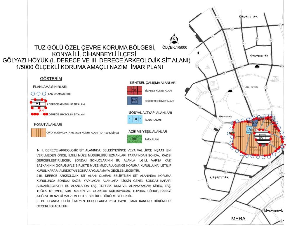 CİHANBEYLİ TUZ GÖLÜ ÖZEL ÇEVRE KORUMA BÖLGESİ 1-5000 KORUMA AMAÇLI NAZIM İMAR PLANI